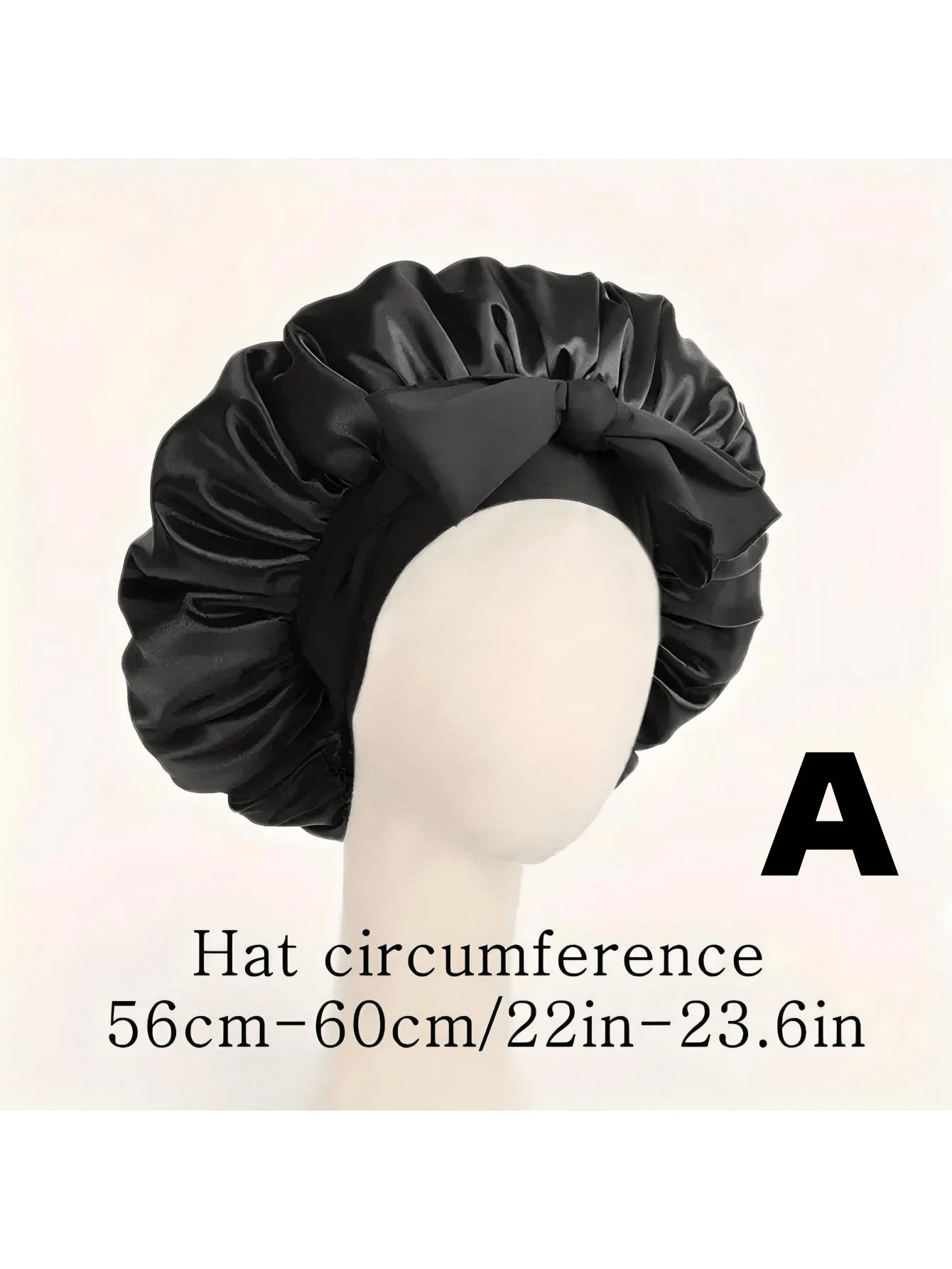 Luxury Satin Sleep Cap With Adjustable Bow Tie - Lightweight Hair Care Cap For Curly/Braided/Natural Hair, Available In Multiple Colors, Essential For Nighttime Hair Care, Soft And Close Fit For Hair, Premium Bathroom Accessories, Barber Salon Hair Pr
